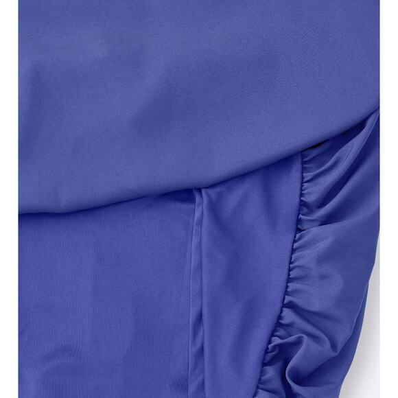 GU (Uniqlo) W'S Bubble Hem Sleeveless Midi Dress in Blue - Picture 4 of 10